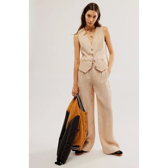 Free People Shona Joy Sabbia Vest & Pant Set Size 4